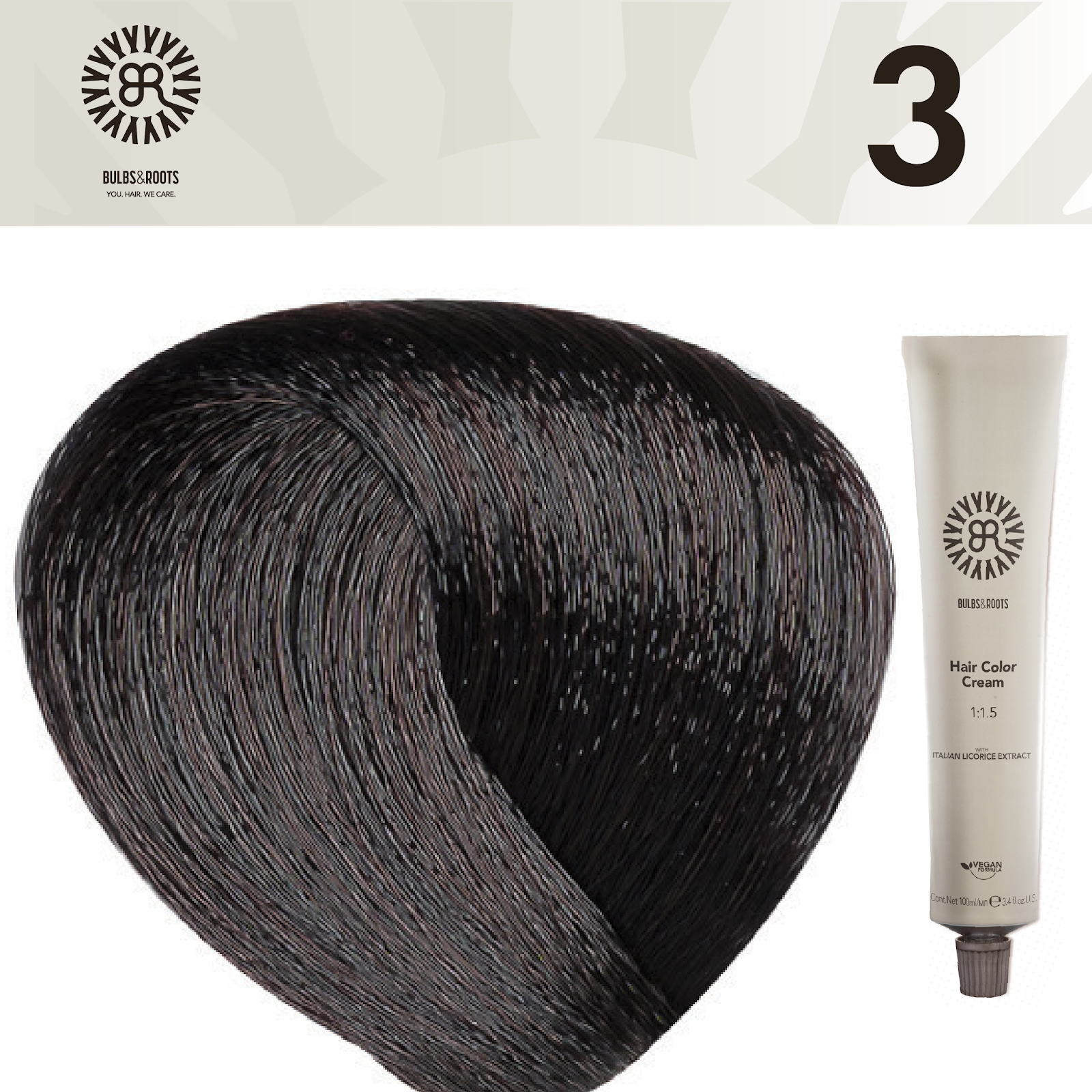 REF_P_0_BR Hair Color Cream 100 ml No.3