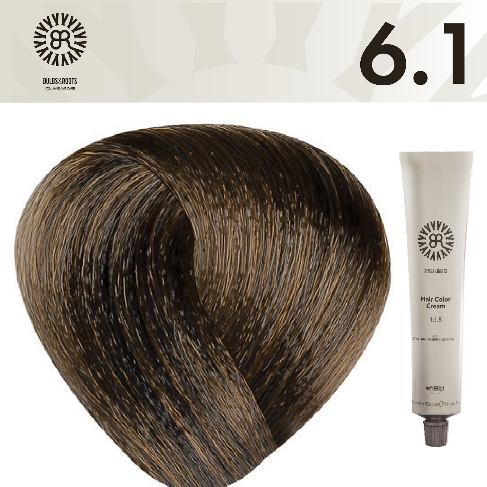 REF_P_0_BR Hair Color Cream 100 ml No.6.1