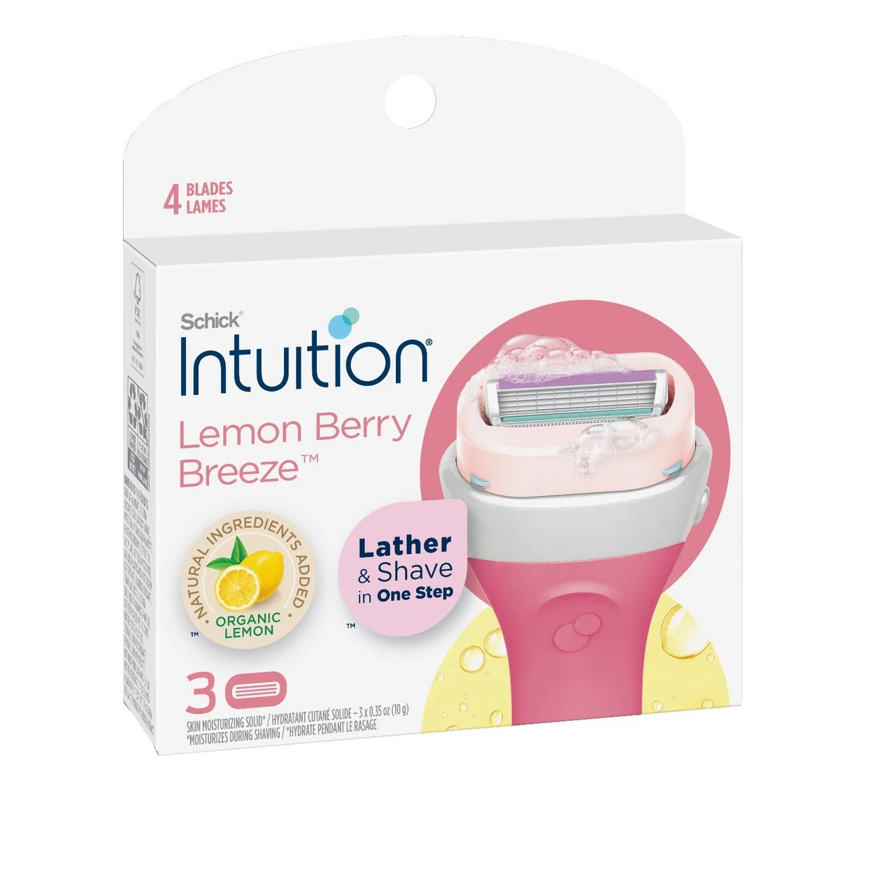 REF_P_0_Schick Intuition Lemon Berry Breeze 4 blades 3 shaver