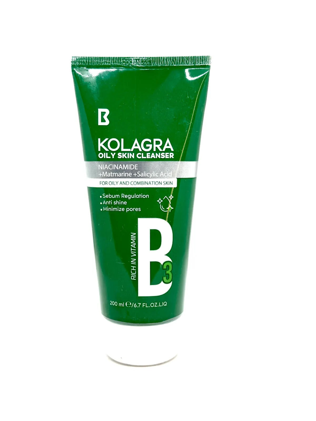 REF_P_0_Kolagra Oily Skin Cleanser Rich In Vitamin B3 200 ml