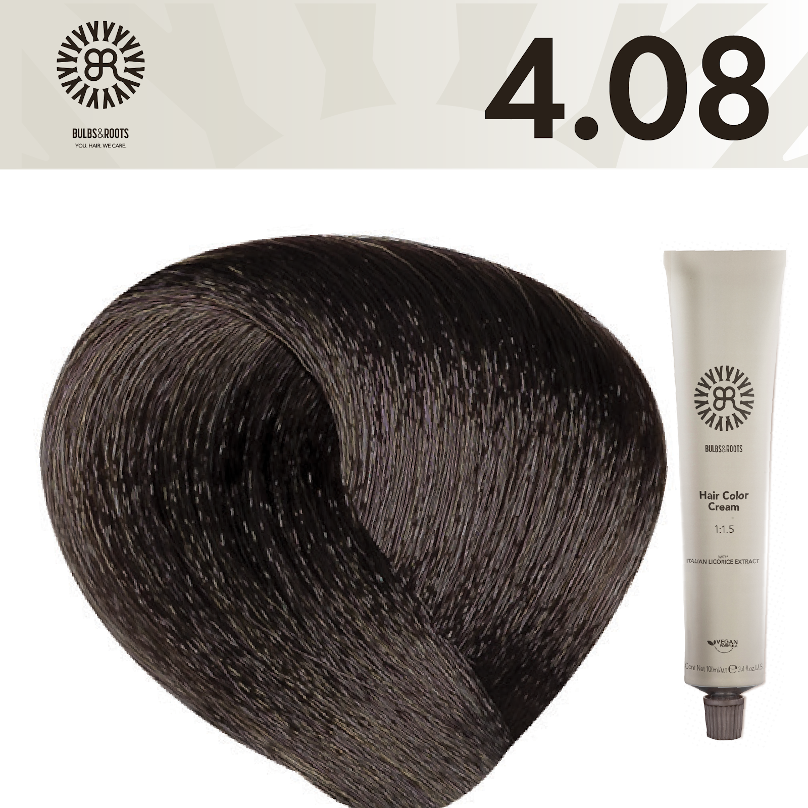REF_P_0_BR Hair Color Cream 100 ml No.4.08