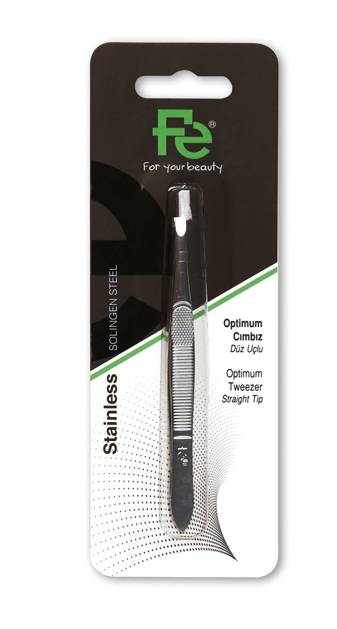 REF_P_0_Fe Stainless Steel Optimum Tweezer Straight