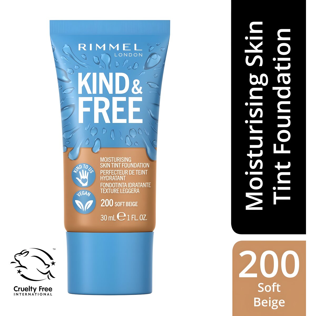 REF_P_2_Rimmel Kind & Free Moisturising Skin Tint Foundation No.200