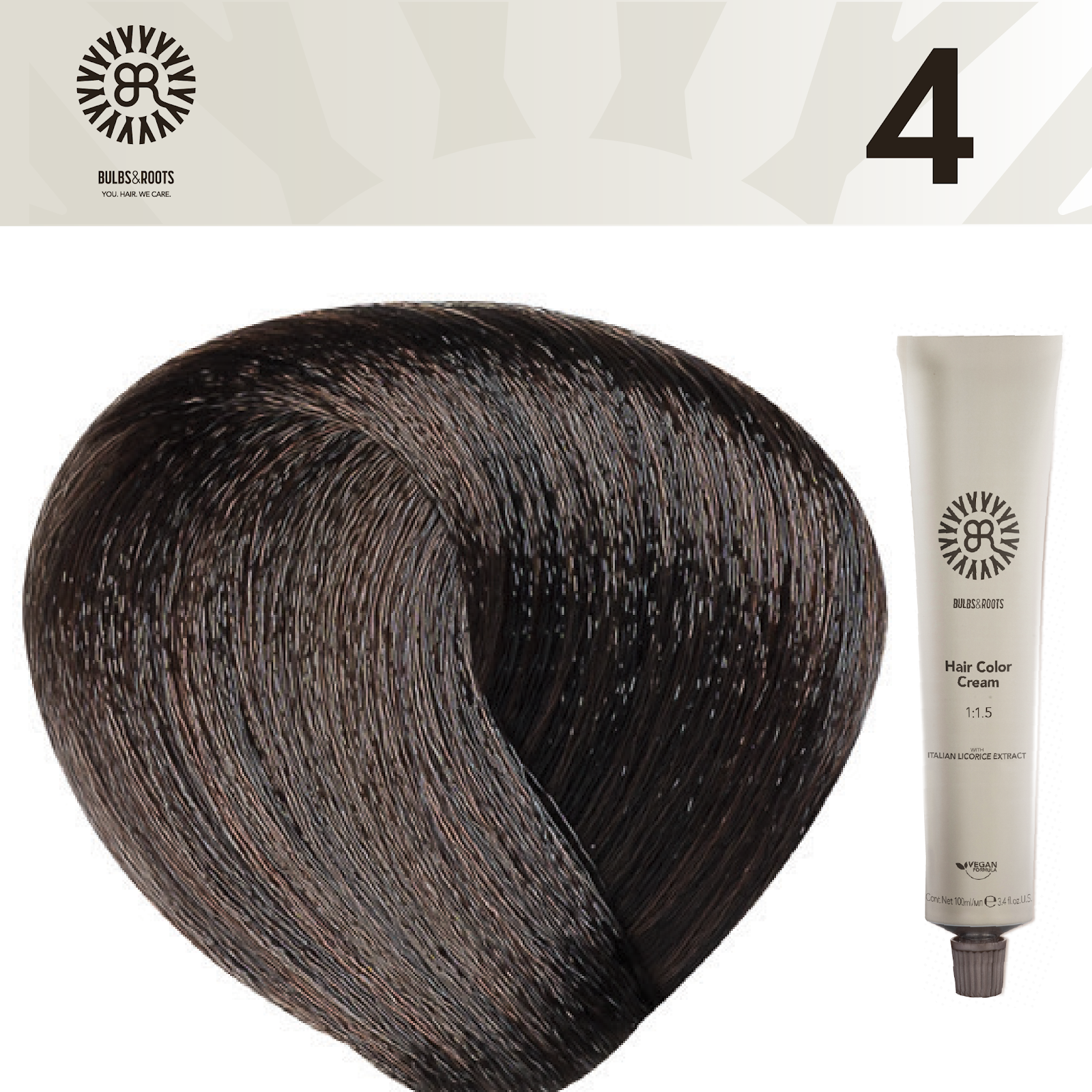 REF_P_0_BR Hair Color Cream 100 ml No.4