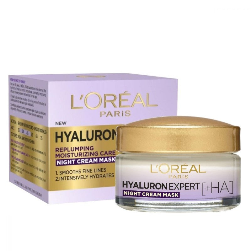 REF_P_0_L'Oréal Hyaluron Expert Replumping Moisturizing Care Night Cream Mask
