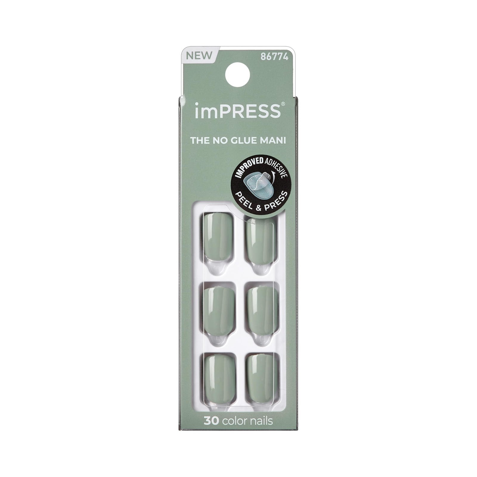 REF_P_0_Impress Color Nails Short 34 Going Green