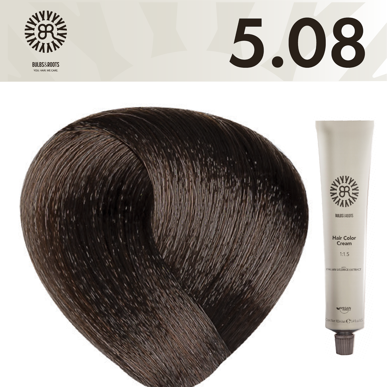 REF_P_0_BR Hair Color Cream 100 ml No.5.08