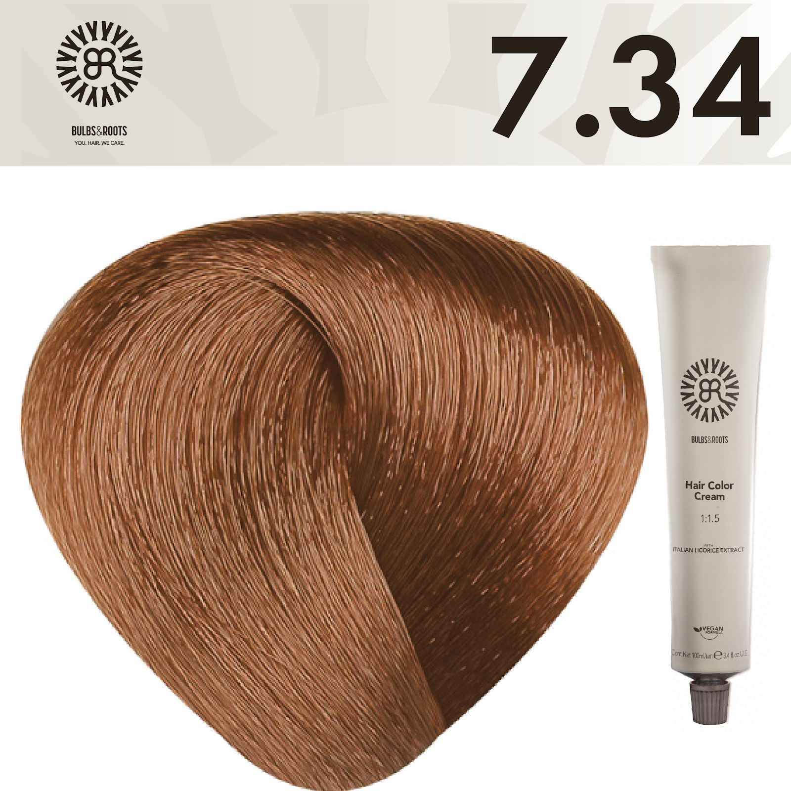 REF_P_0_BR Hair Color Cream 100 ml No.7.34
