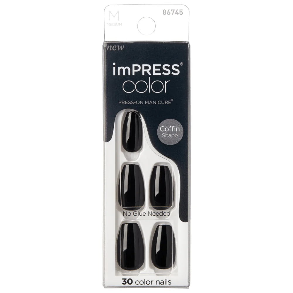 REF_P_0_Impress Color Nails Short 020 All Black