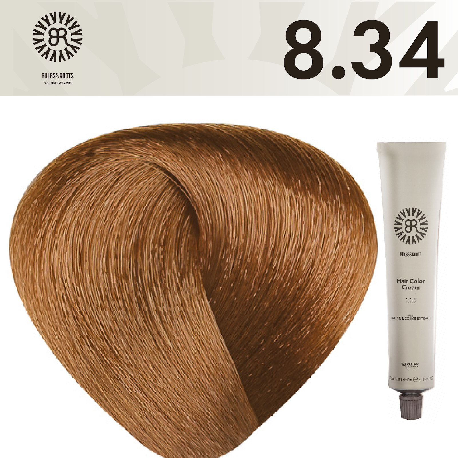 REF_P_0_BR Hair Color Cream 100 ml No.8.34