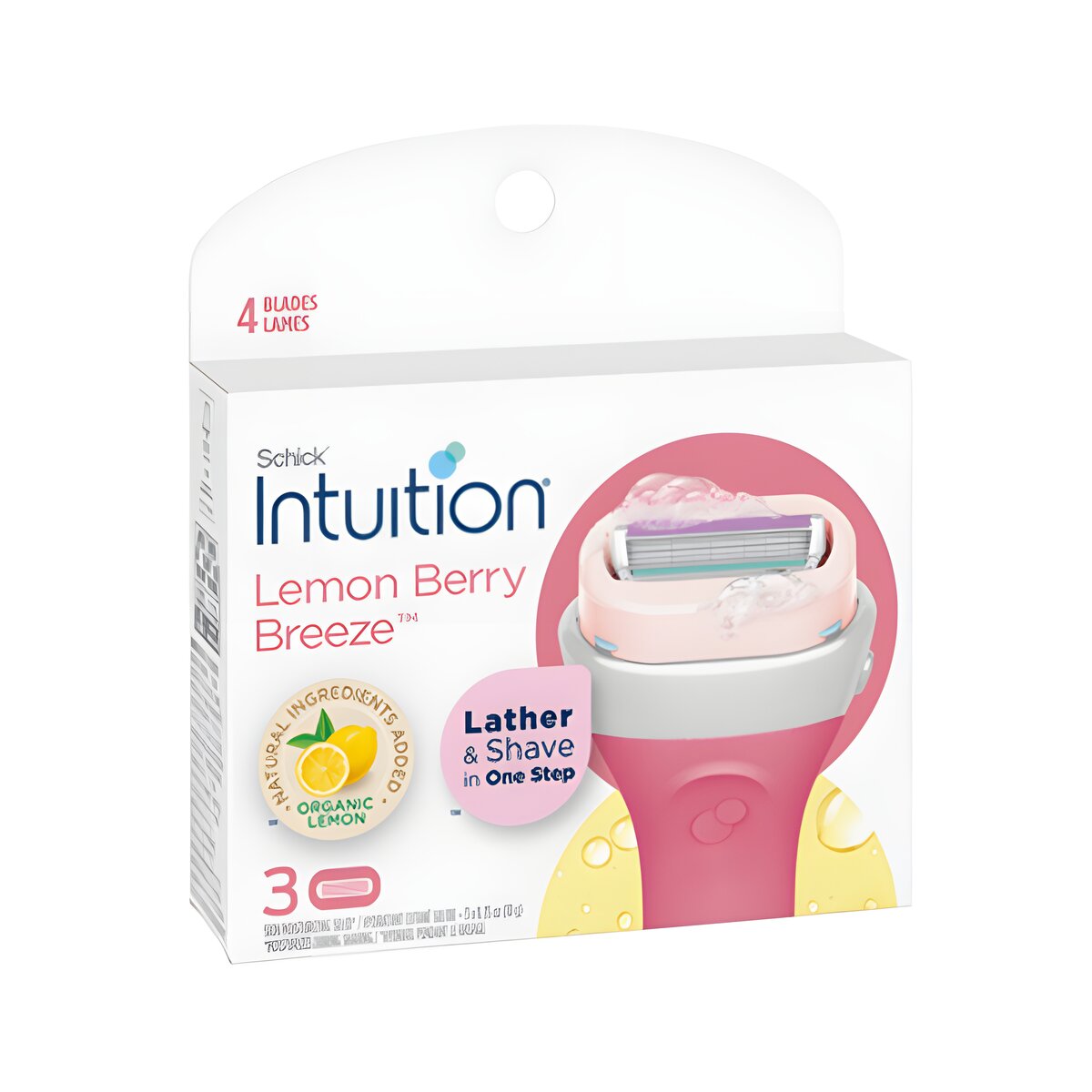 REF_P_1_Schick Intuition Lemon Berry Breeze 4 blades 3 shaver