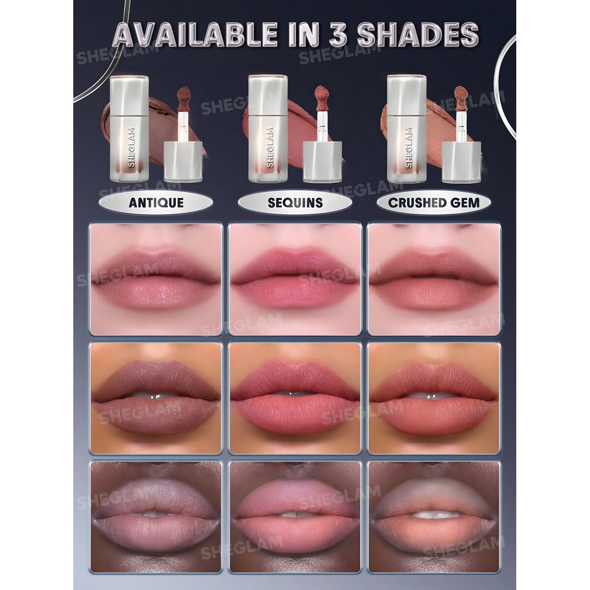 Sheglam Liquid lipstick glitter crushed gem