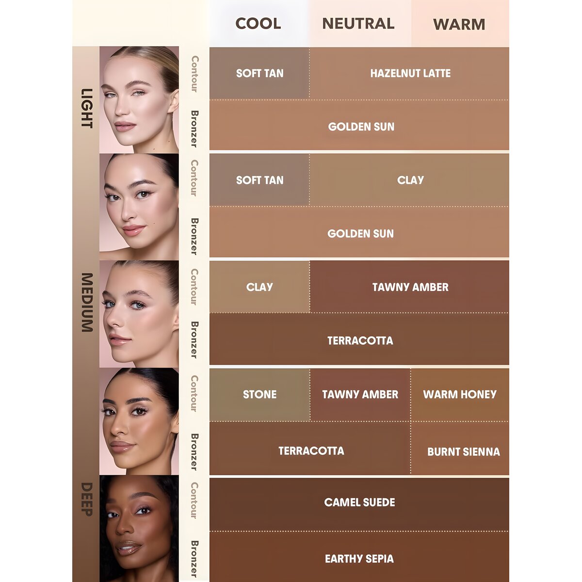Sheglam contour&bronzer stick soft tan no.01