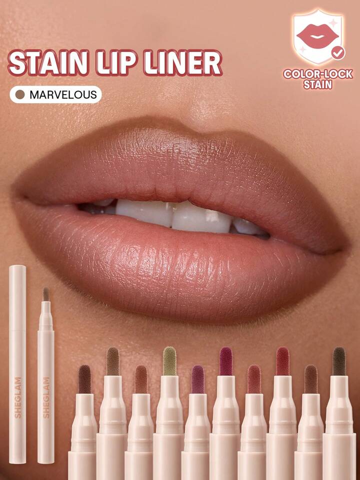 SHEGLAM True Stain Liquid Lip Liner no.010 Marvelous