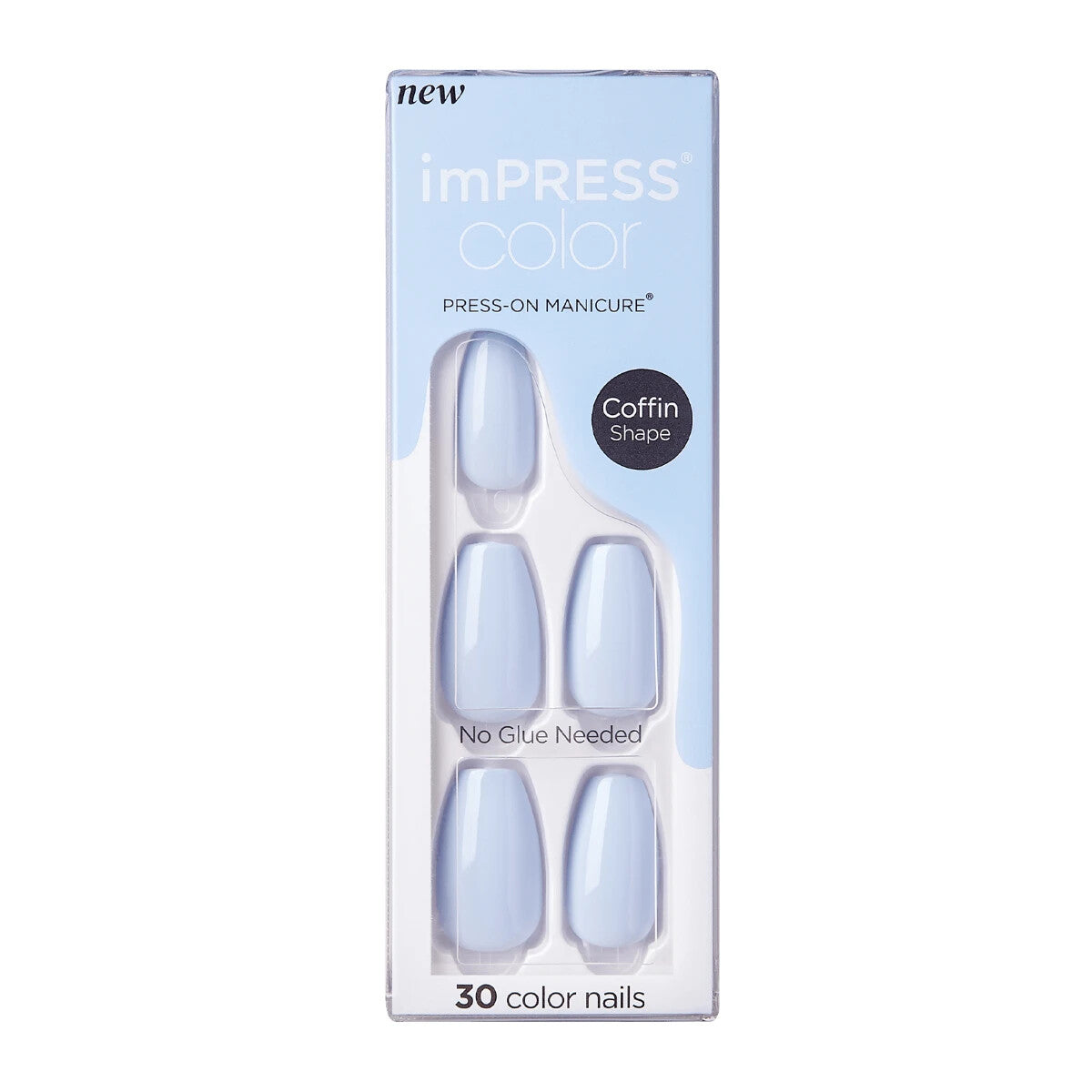REF_P_0_Impress Color Nails Coffin Shape 509 Cloudless
