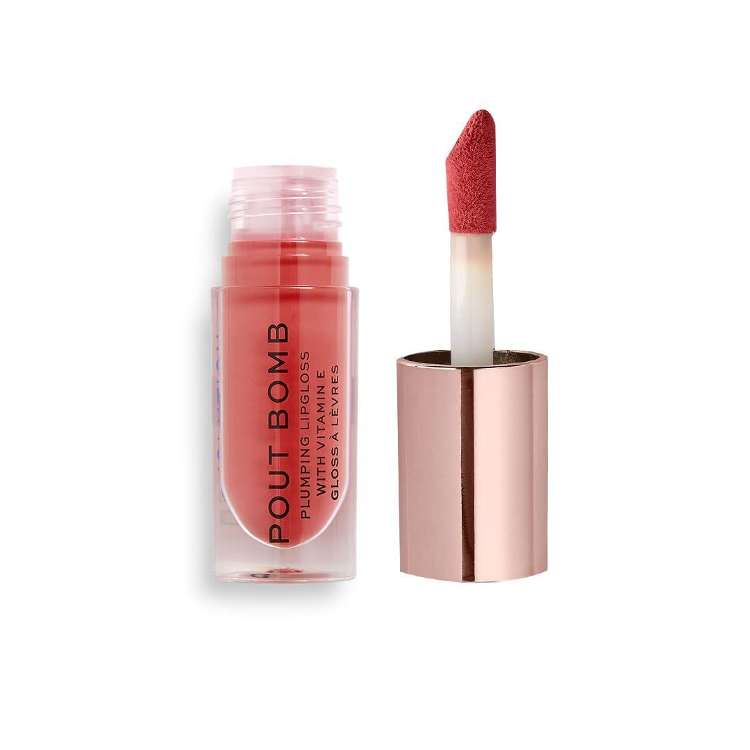 REF_P_0_Revolution Pout Bomb Plumping Lipgloss Peachy Coral 4.6ml