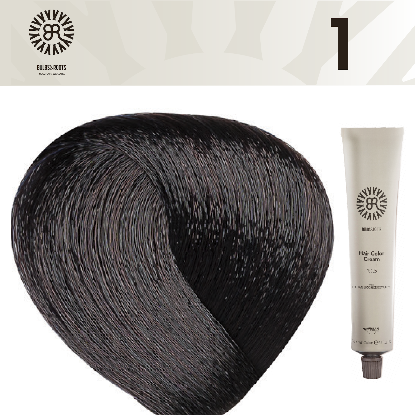 REF_P_0_BR Hair Color Cream 100 ml No.1