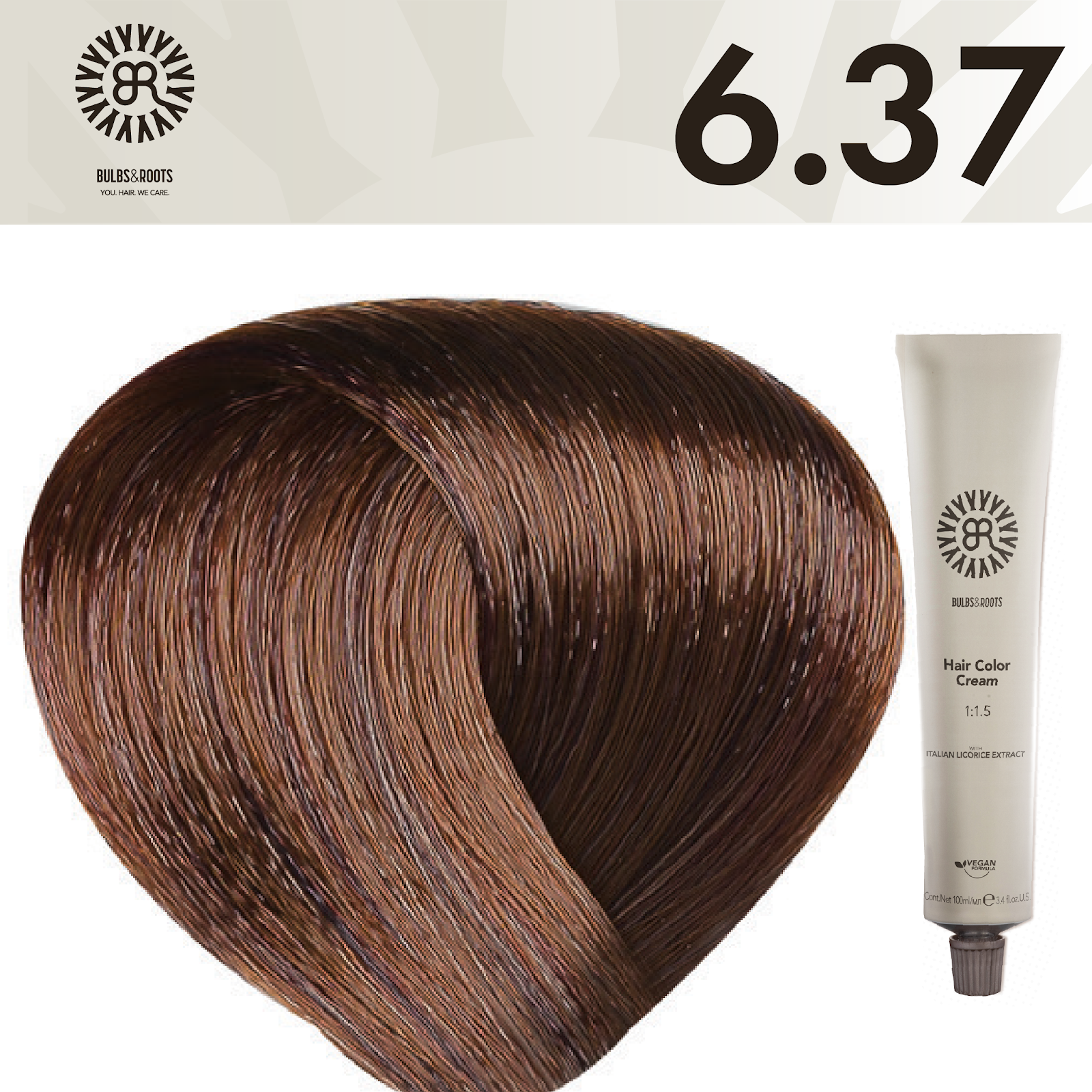 REF_P_0_BR Hair Color Cream 100 ml No.6.37