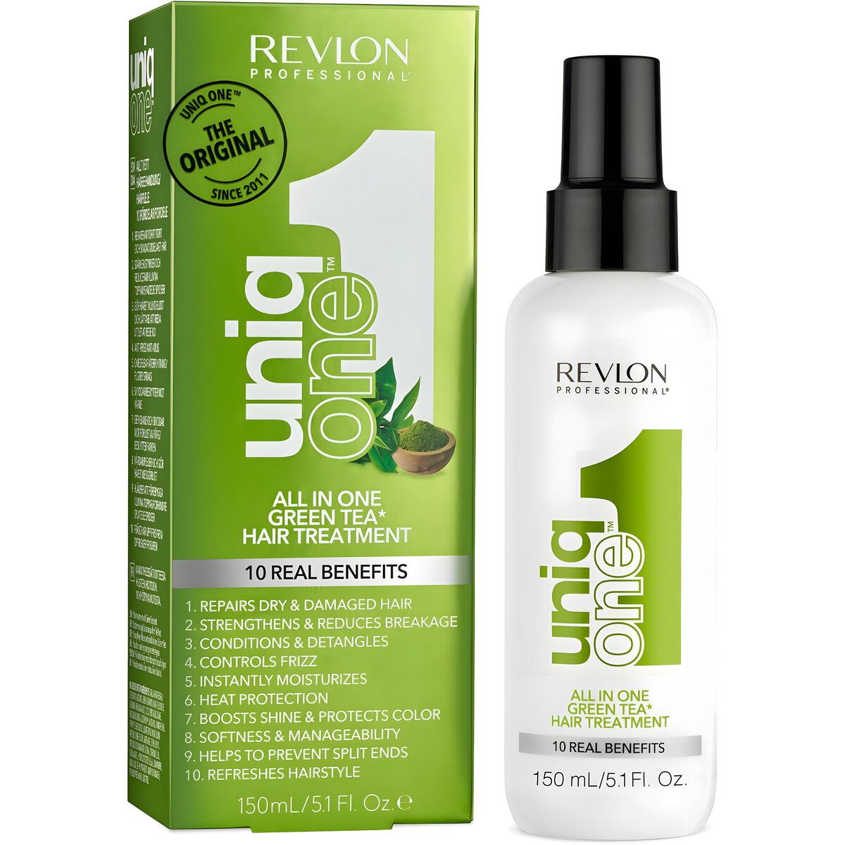 REF_P_1_Revlon Uniq One All In One Green Tea Treatment 10 Real Benefits 150 Ml