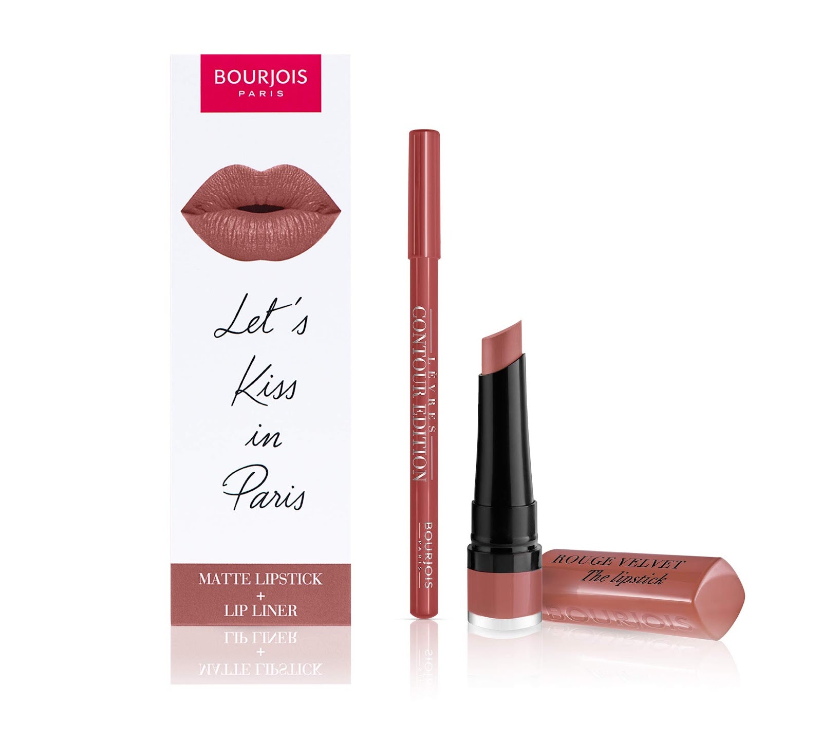 REF_P_0_Bourjois Matte Lipstick No.13 + Lipliner No.1