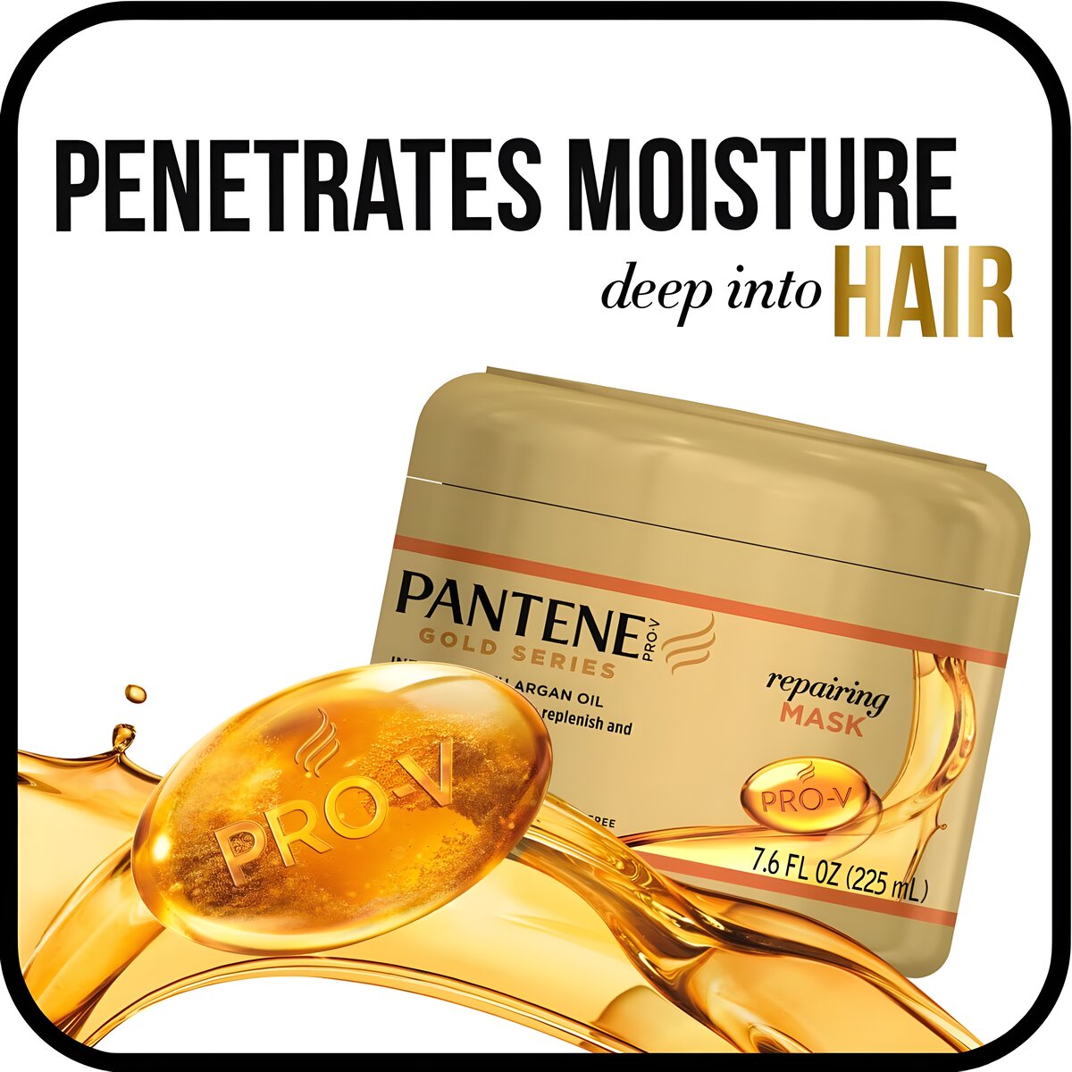 REF_P_3_Pantene Gold Series Hair Repairing Mask For dry Hair 252 Ml