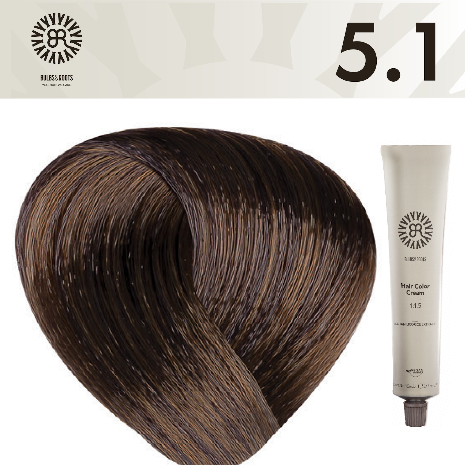 REF_P_0_BR Hair Color Cream 100 ml No.5.1