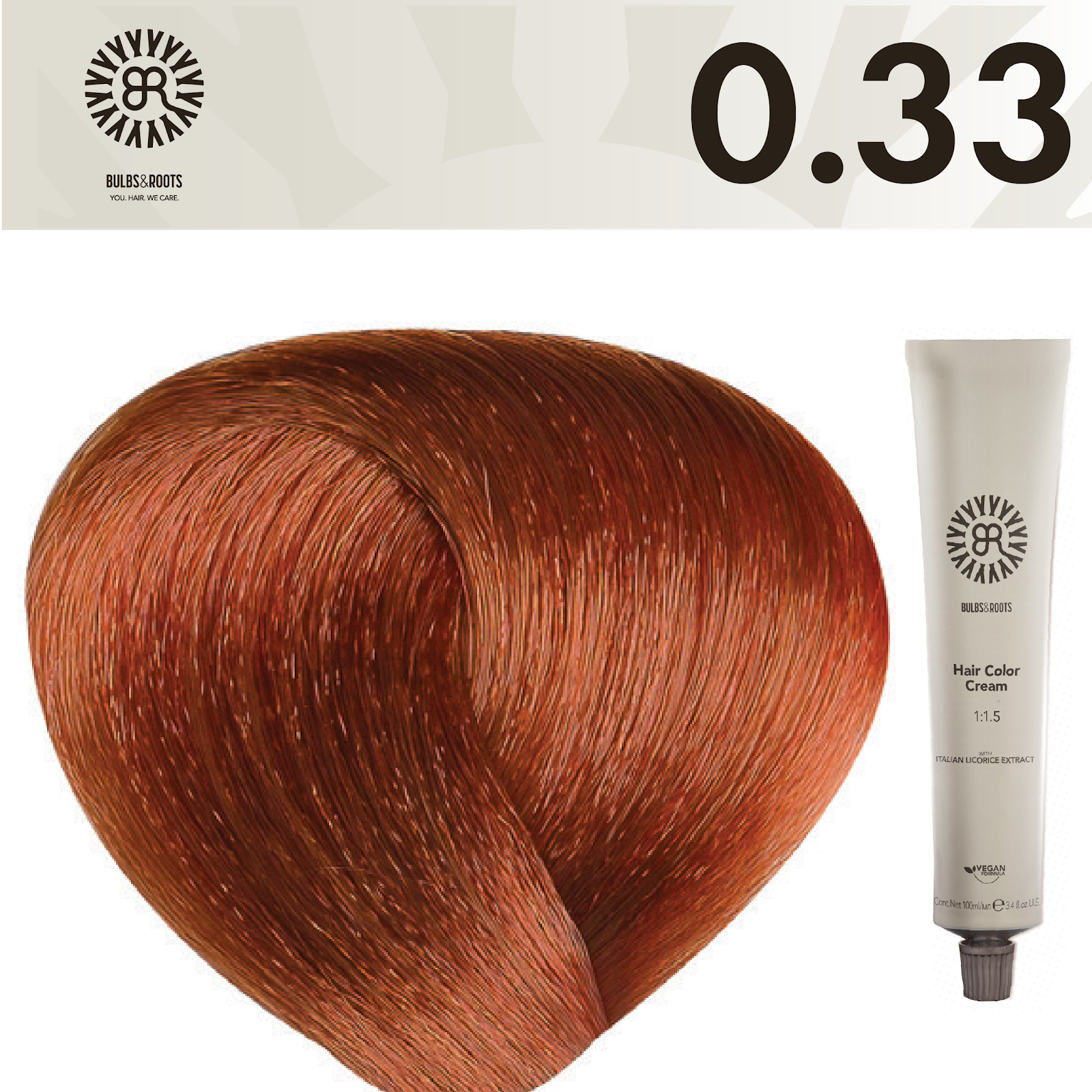 REF_P_0_BR Hair Color Cream 100 ml No.0.33