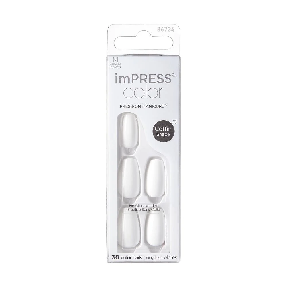 REF_P_0_Impress Color Nails Medium Coffin Shape Frosting