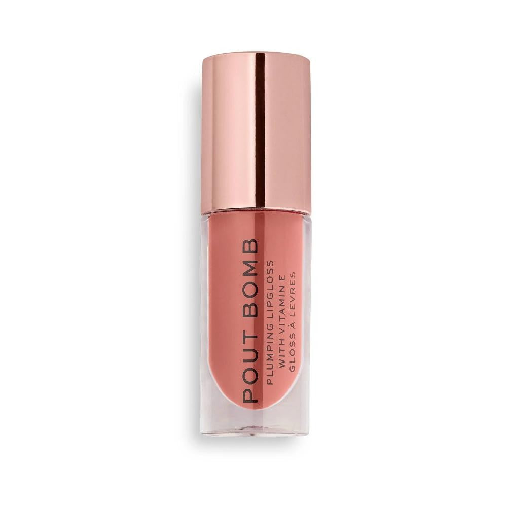 REF_P_0_Revolution Pout Bomb Plumping Lipgloss Kiss Nude 4.6ml