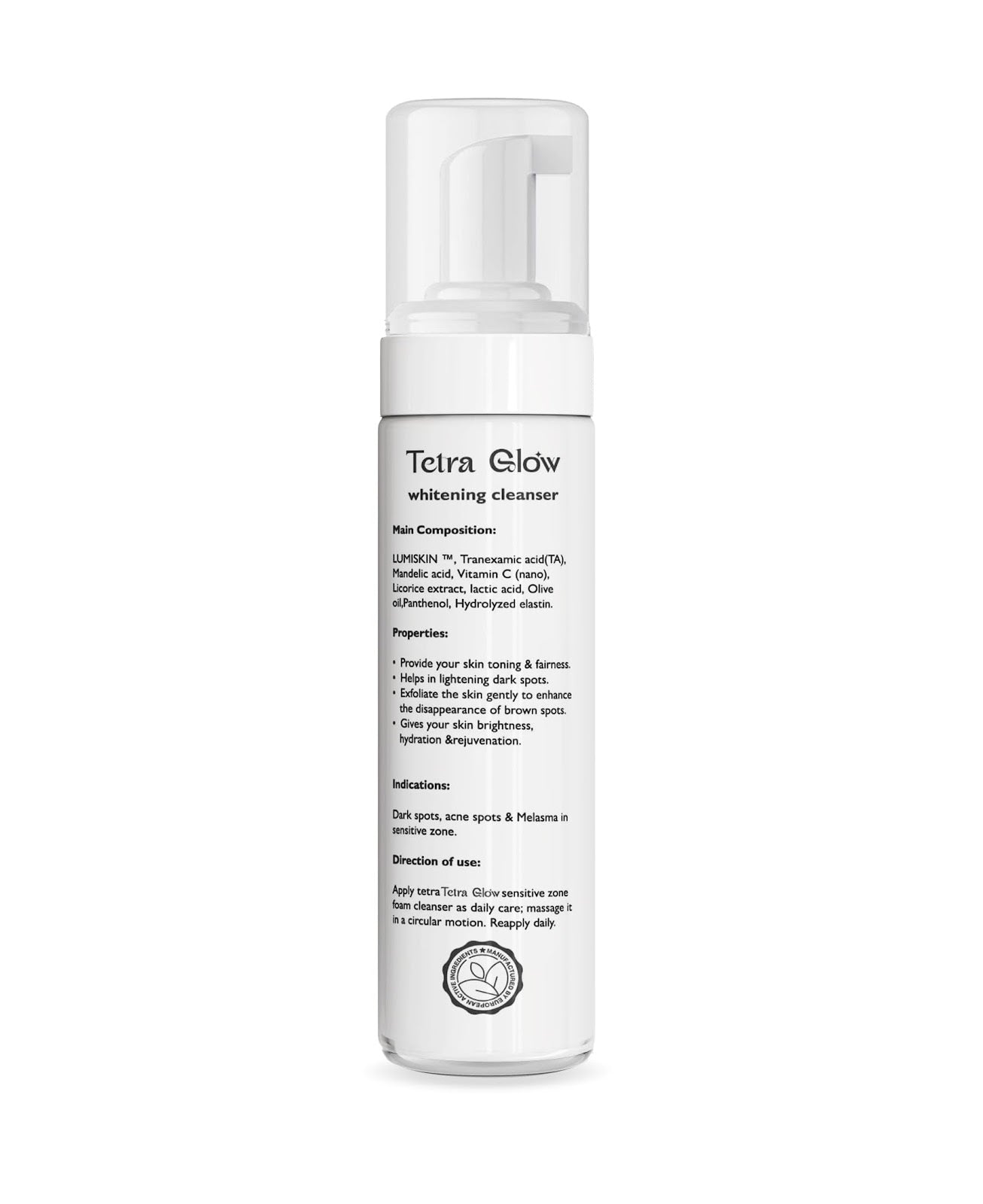 REF_P_0_Tetra Glow Depigmenting&whitening foam cleanser