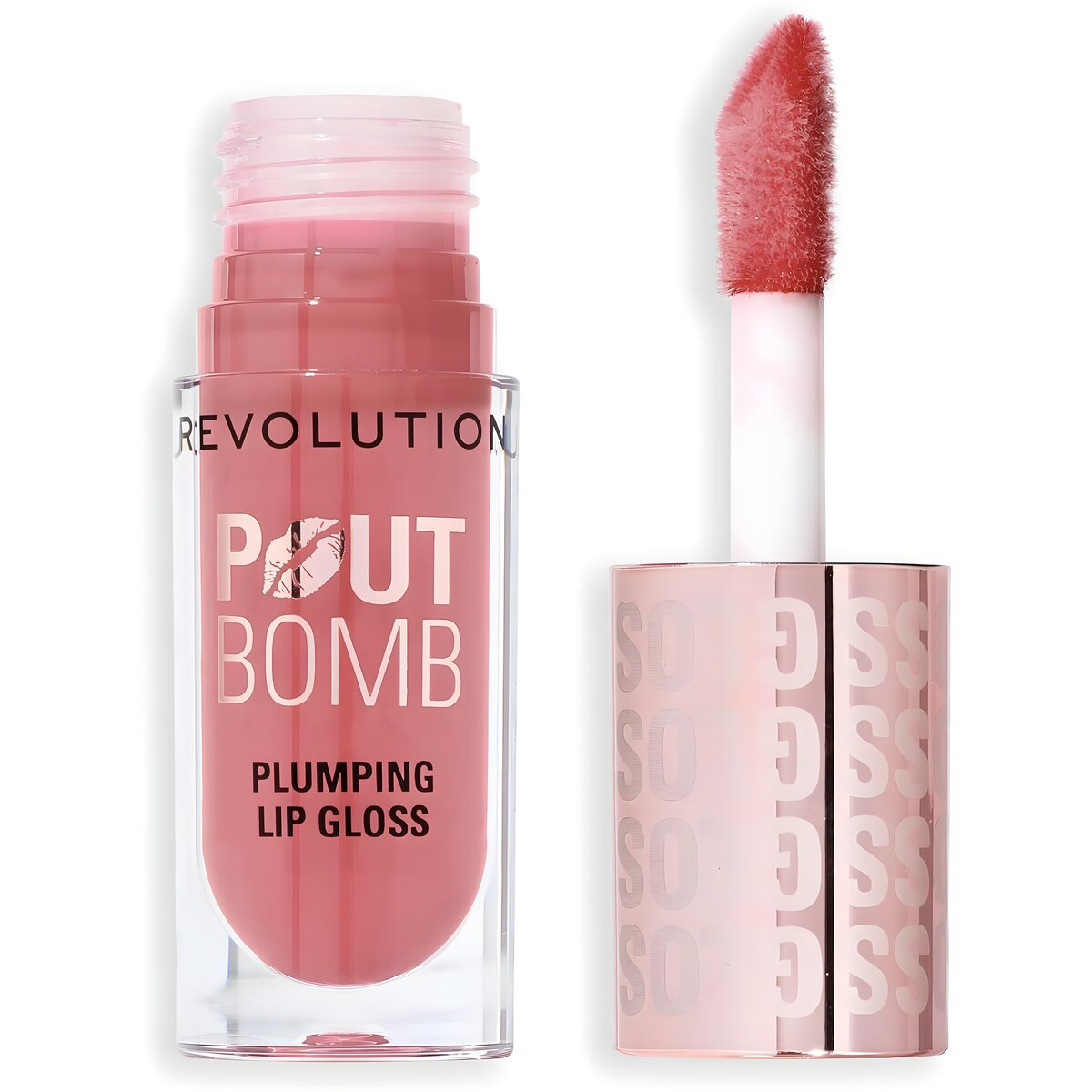 REF_P_1_Revolution Pout Bomb Plumping Lipgloss Kiss Nude 4.6ml