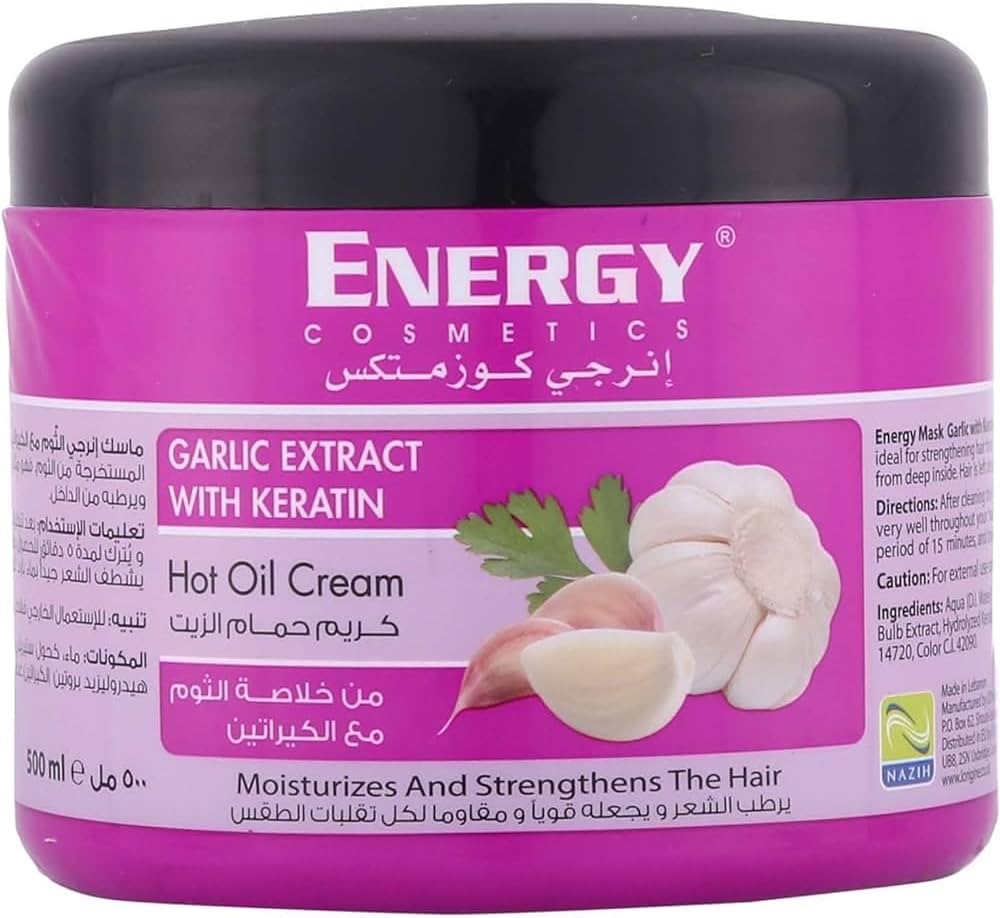REF_P_0_Energy Mixed Garlic Extract With Keratin Hot Oil Cream 500 Ml