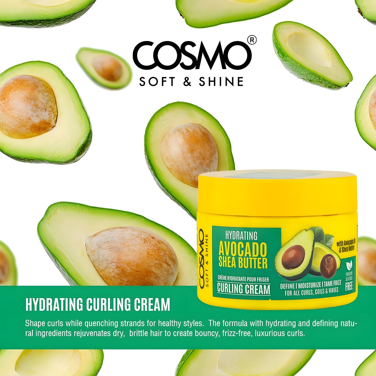 REF_P_3_كوزمو كيرلى كريم 325 مل (AVOCADO&SHEA)