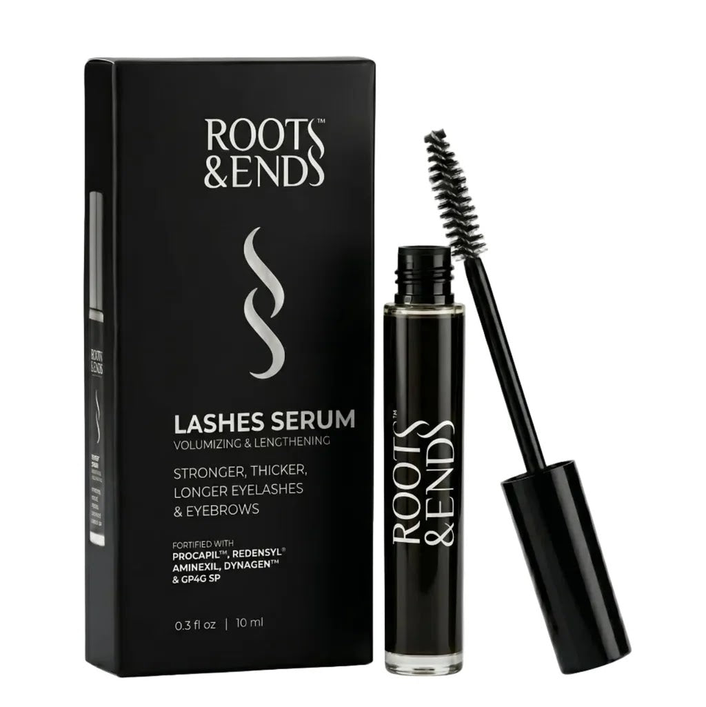 REF_P_0_ ROOTS&ENDS lashes serum volumizing & lengthening ,longer eyelashes &eyebrows 10ml