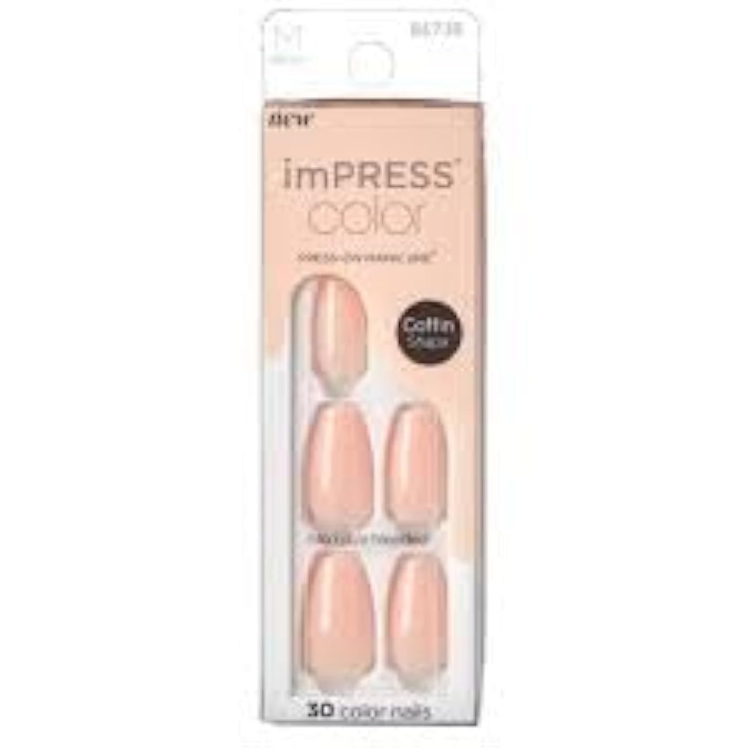 REF_P_0_Impress Color Nails Medium Coffin Shape 505 Bubble Kiss
