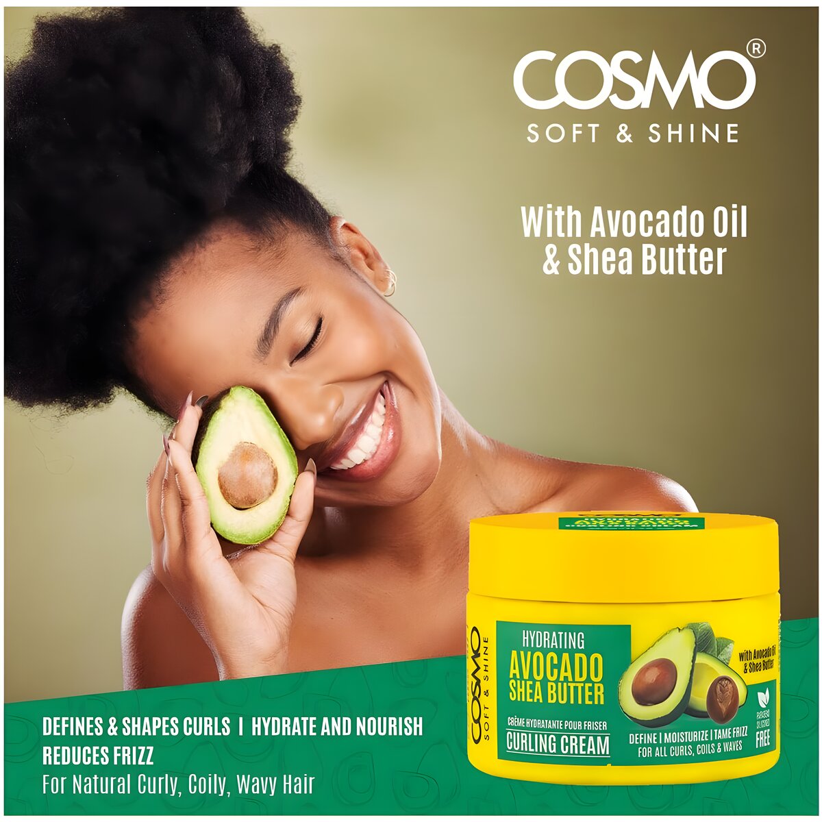 REF_P_2_كوزمو كيرلى كريم 325 مل (AVOCADO&SHEA)