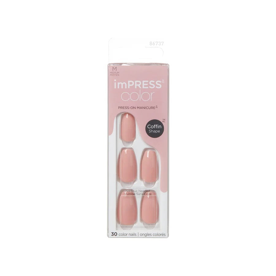 REF_P_0_Impress Color Nails Medium Coffin Shape 504 Sumptuous