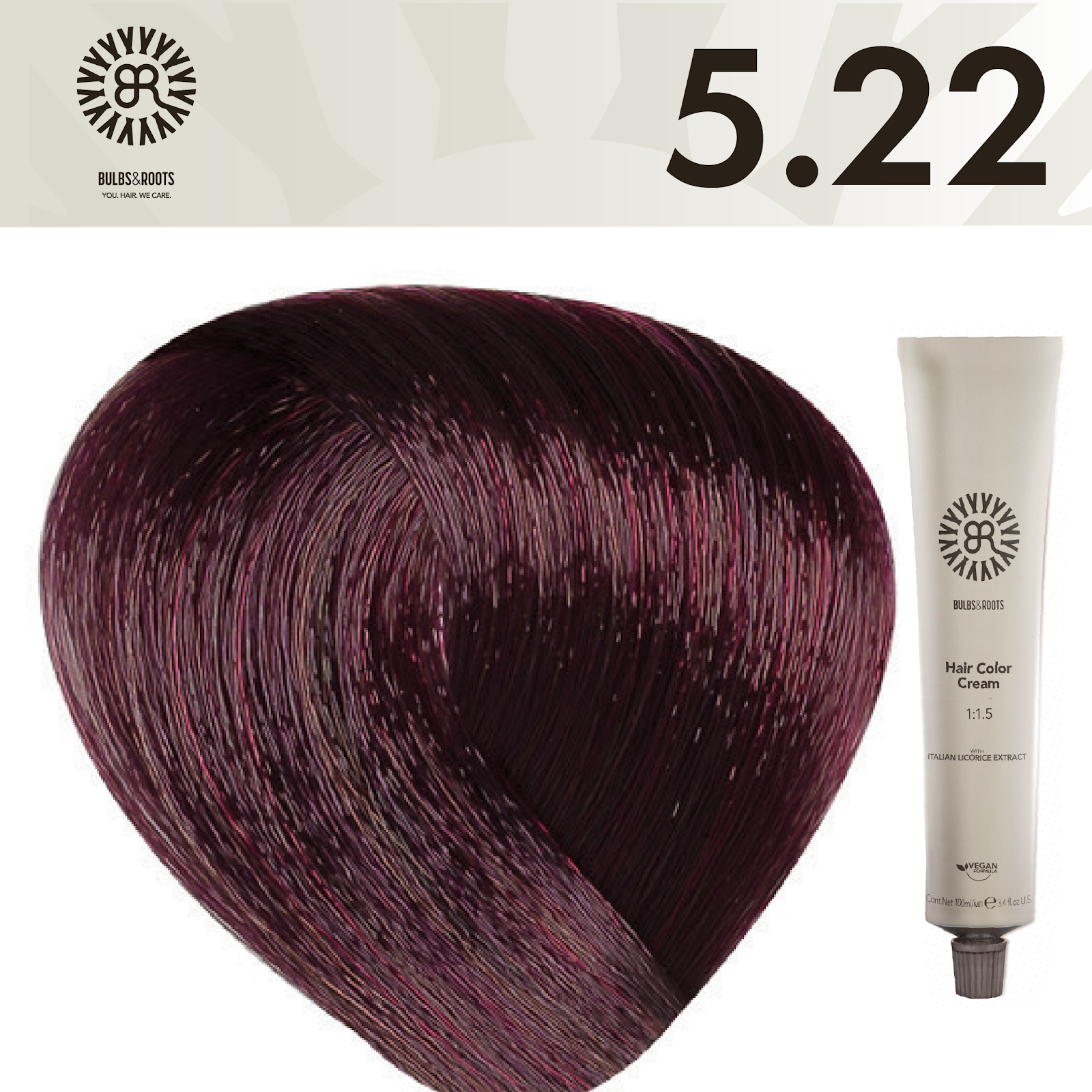 REF_P_0_BR Hair Color Cream 100 ml No.5.22