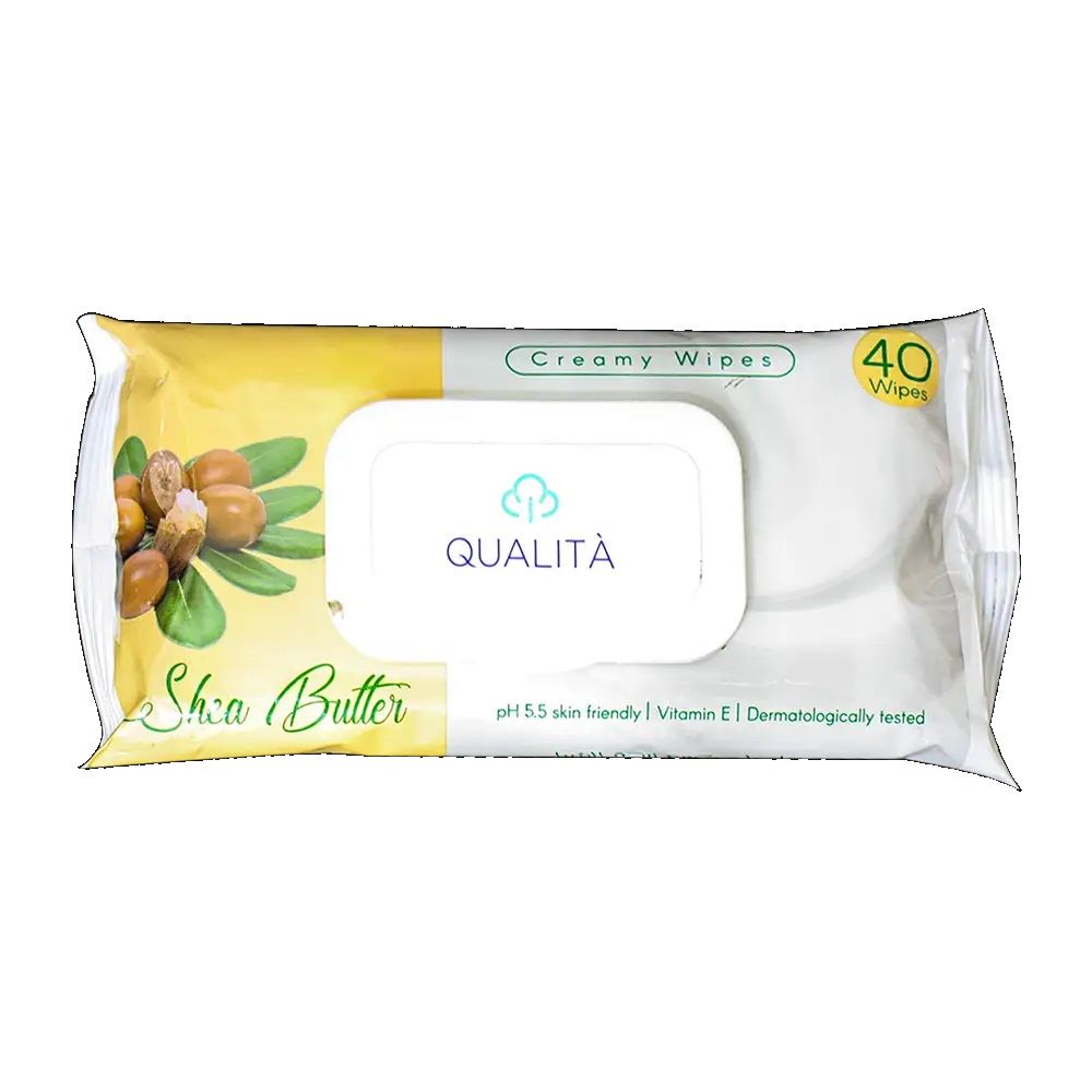 REF_P_0_Qualita Make Up Remover Wipes Shea Butter 40 Pcs