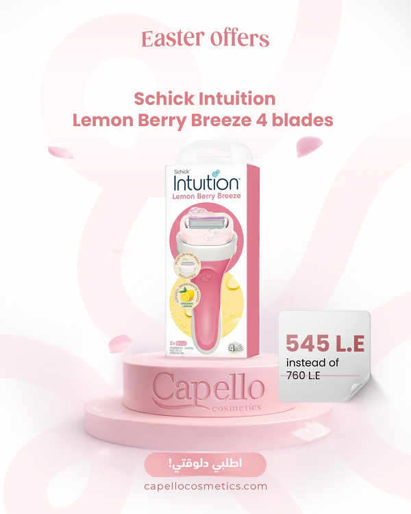 Schick Intuition Lemon Berry Breeze 4 blades