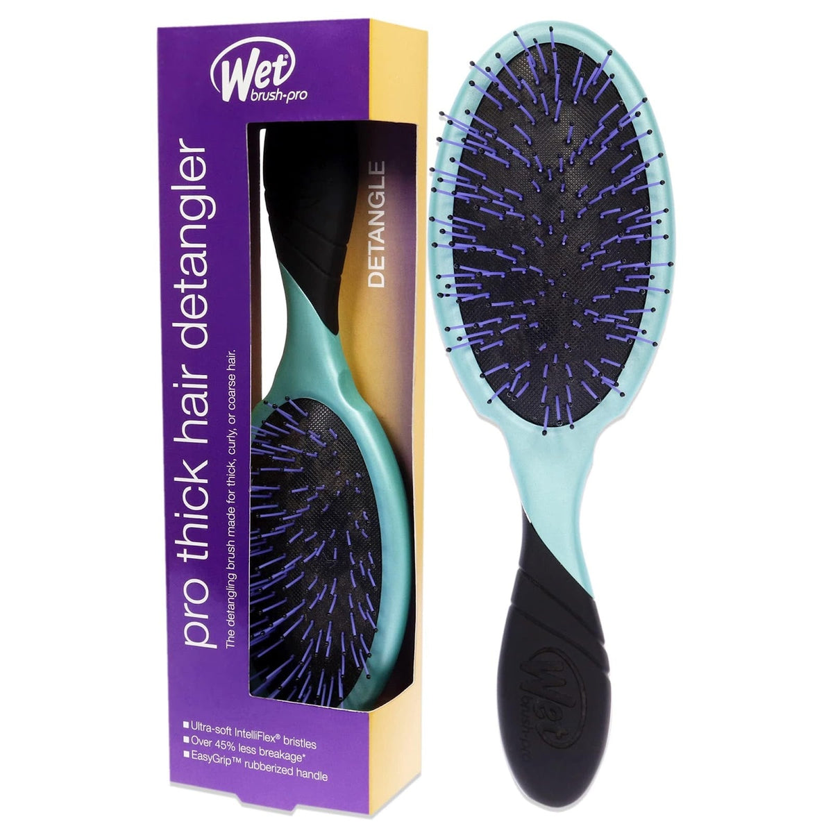 Wet Brush Pro Detangler Thick Hair Purist Blue