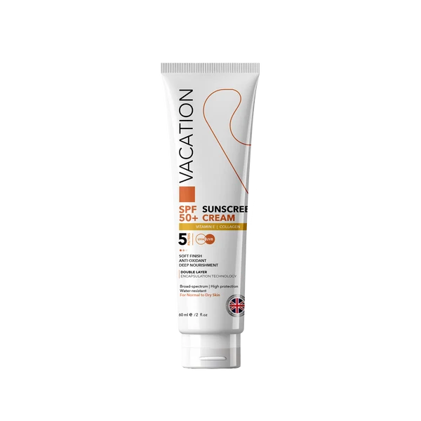 Vacation Sunscreen Lotion Green Tea 120 ml + Vacation Sunscreen Cream Vitamin E 60 ml