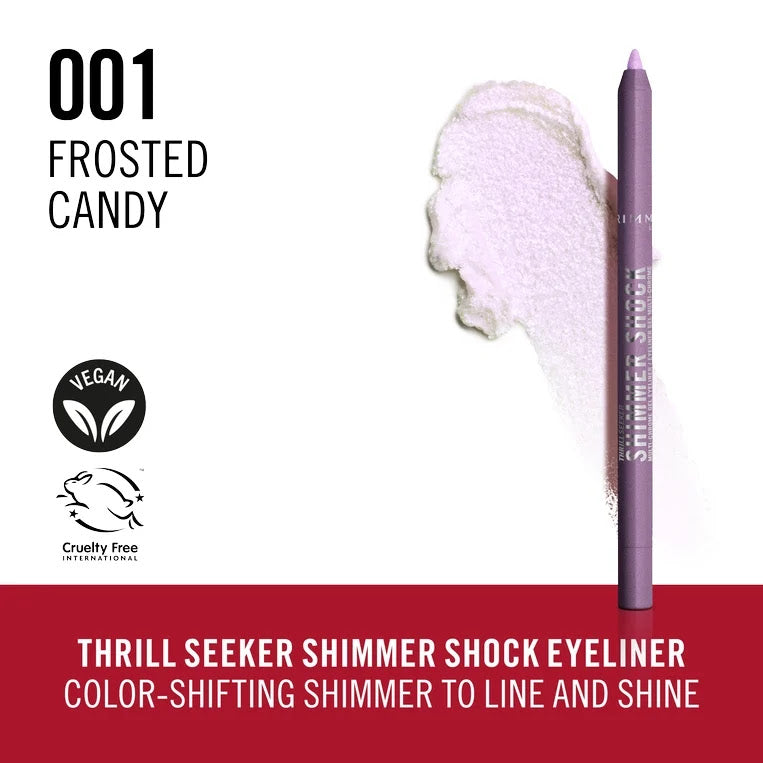 Rimmel Thrill Seeker Shimmer Shock Eyeliner 001 Frosted Candy