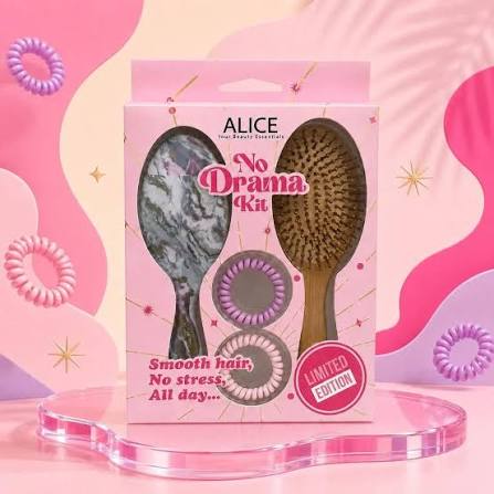 Alice No Drama Kit (2 Brushes + 2 Hair Bands )