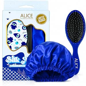 Alice Silk Mode Blue (Brush + 2Satin Bonnet) AS-912