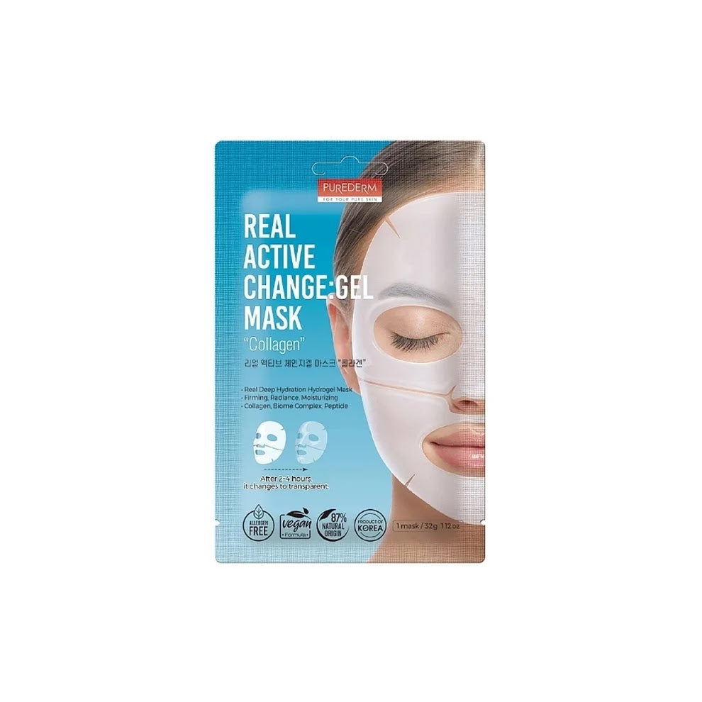 Purederm Real Active Change Gel Mask With Collagen 32g