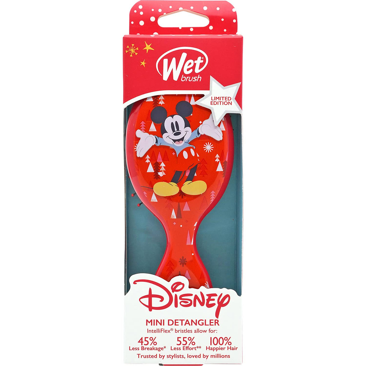 Wet Brush Kids Detangler Micky & Minnie & Trees Red