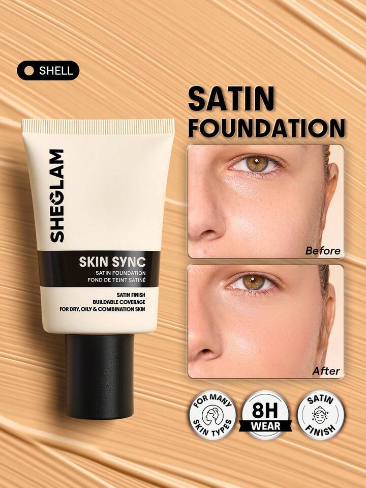 SHEGLAM Skin Sync Stain Foundation Shell 30g