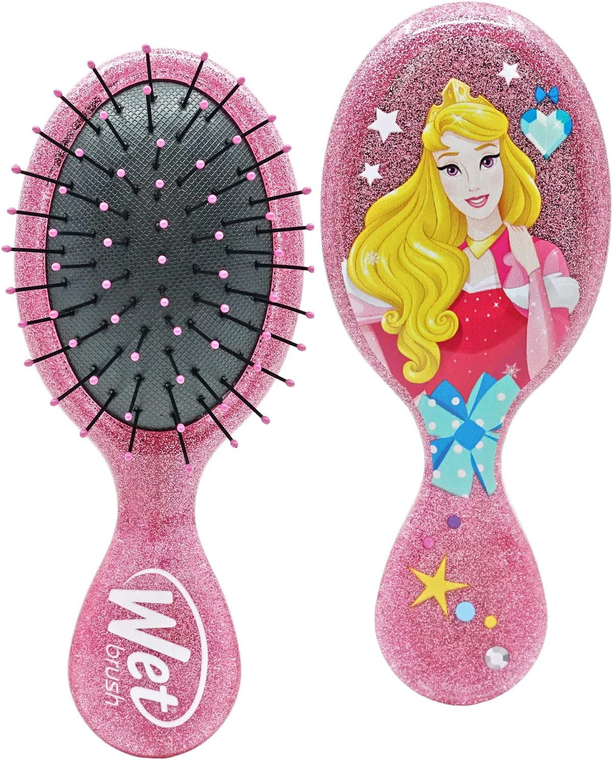 Wet Brush Mini Detangler Glitter Ball Aurora